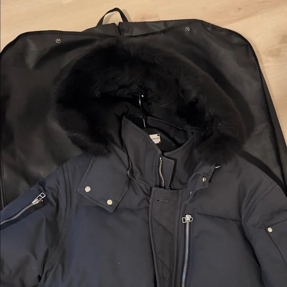 Moose Knuckles Original 3Q Fur Jacket – Size L – Granite / Black Fox Fur - Picture 4 of 16